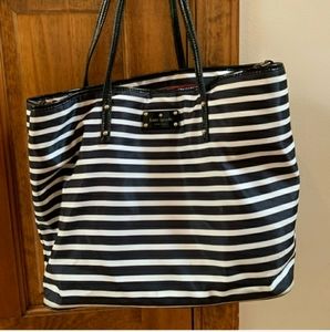Kate Spade striped diaper bag